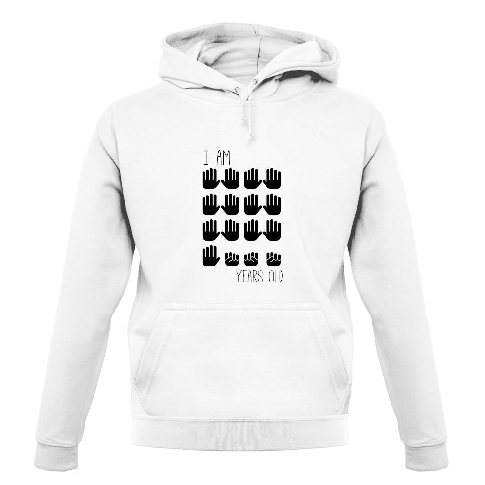 I Am 65 Years Old (Hands) unisex hoodie I Am 65 Years Old (Hands) unisex hoodie