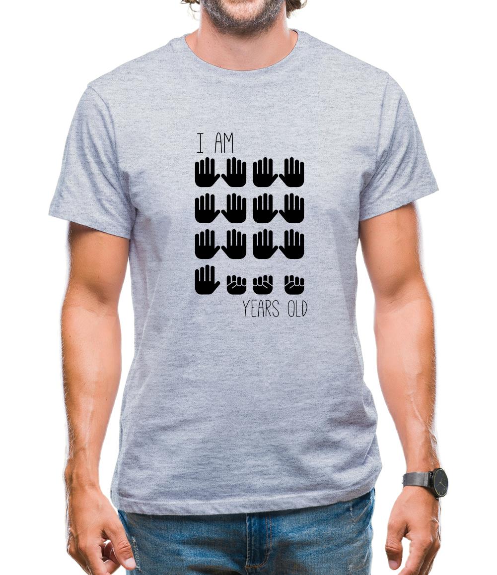 I Am 65 Years Old (Hands) Mens T-Shirt I Am 65 Years Old (Hands) Mens T-Shirt