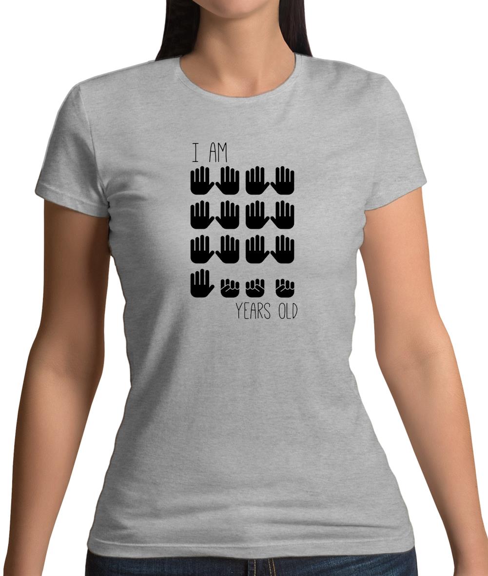 I Am 65 Years Old (Hands) Womens T-Shirt I Am 65 Years Old (Hands) Womens T-Shirt