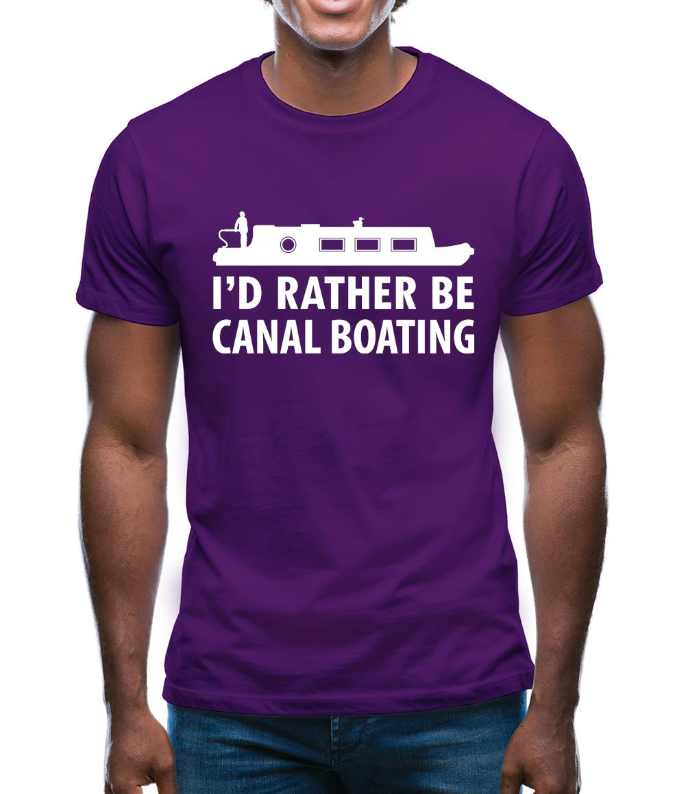 I'd Rather Be Canal Boating Mens T-Shirt I'd Rather Be Canal Boating Mens T-Shirt