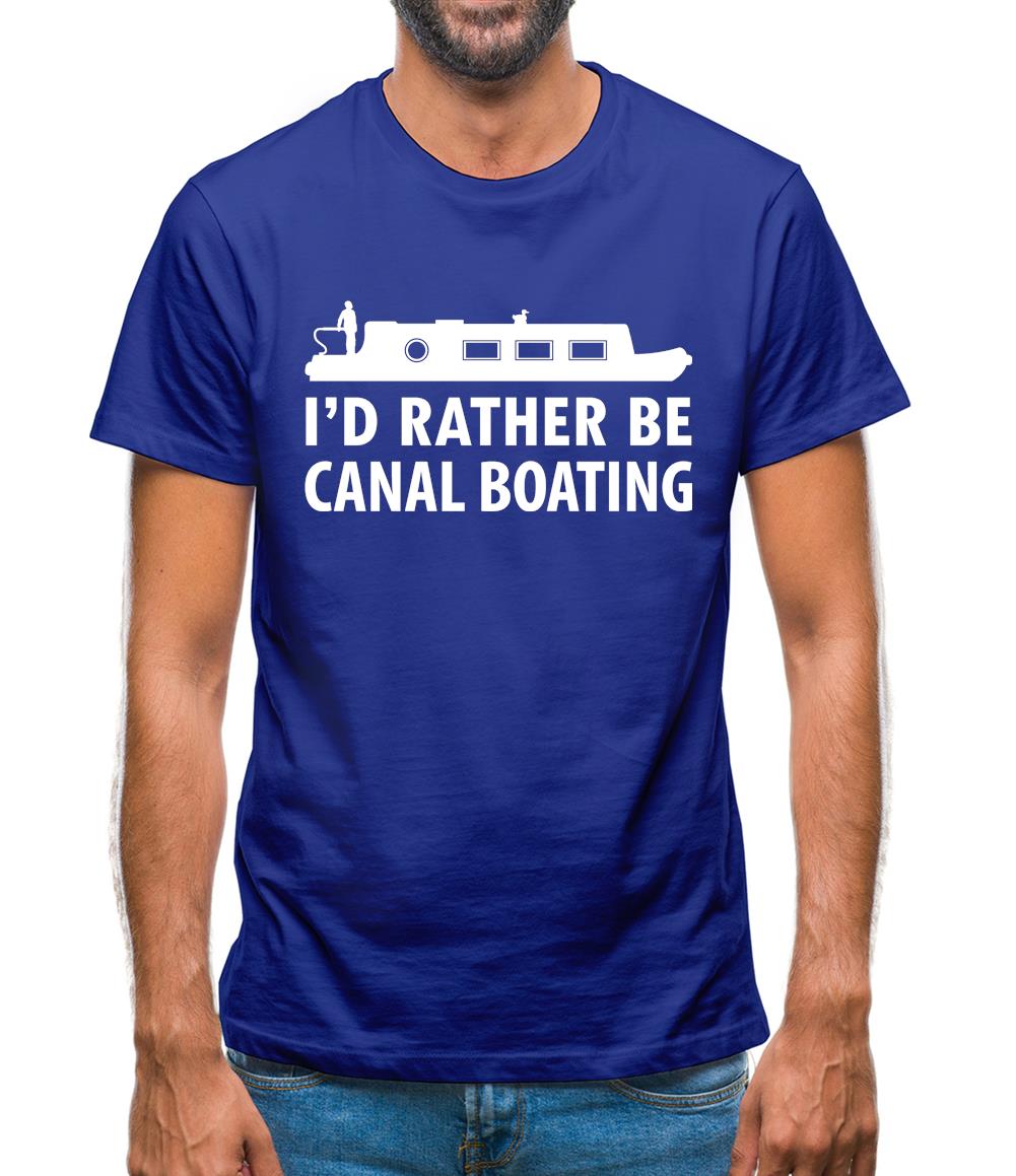 I'd Rather Be Canal Boating Mens T-Shirt I'd Rather Be Canal Boating Mens T-Shirt