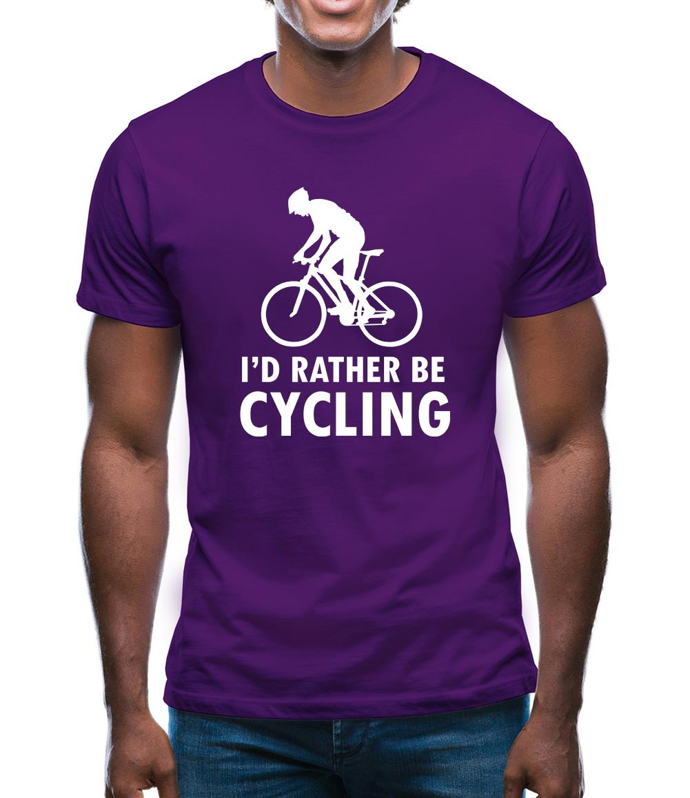 I'd Rather Be Cycling Mens T-Shirt I'd Rather Be Cycling Mens T-Shirt