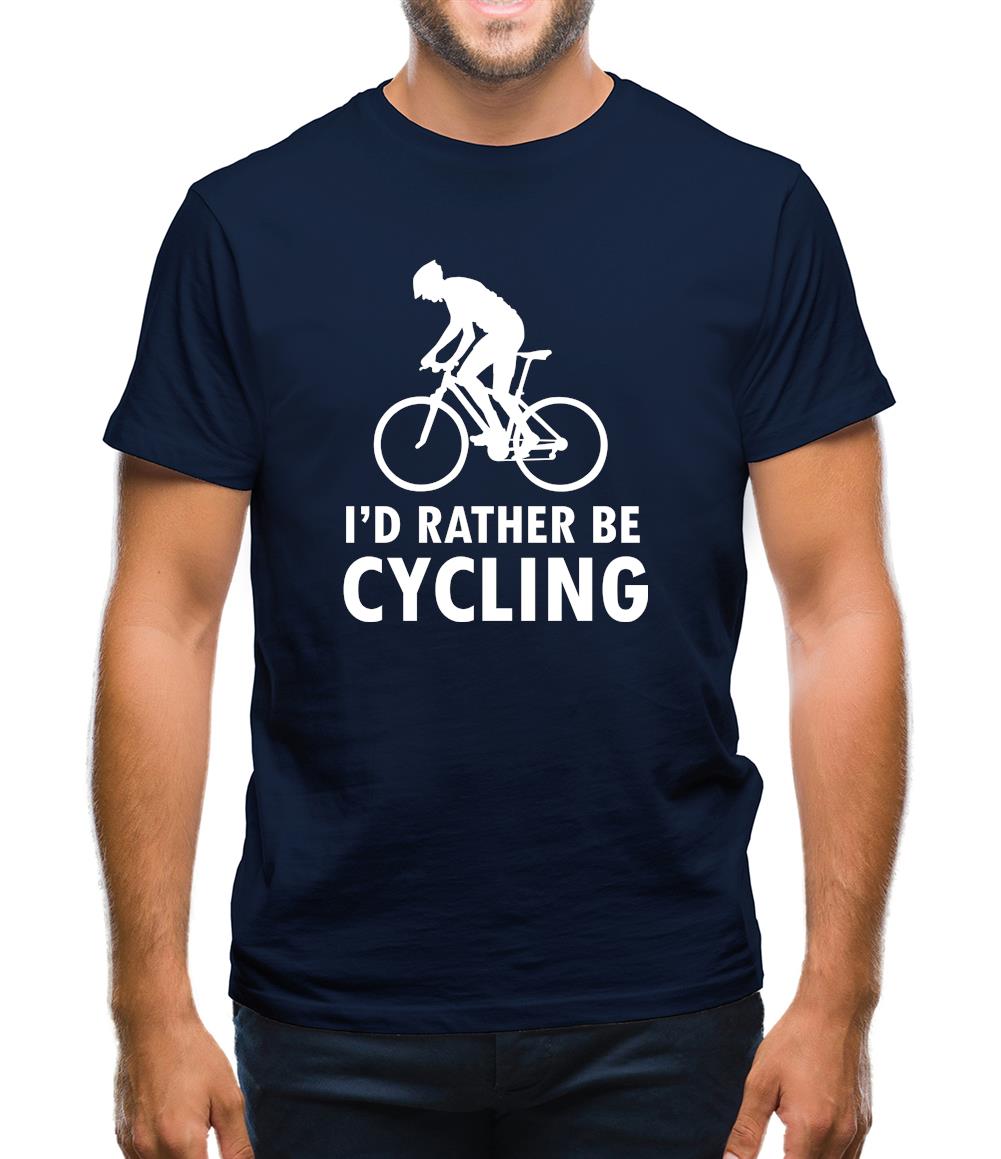 I'd Rather Be Cycling Mens T-Shirt I'd Rather Be Cycling Mens T-Shirt