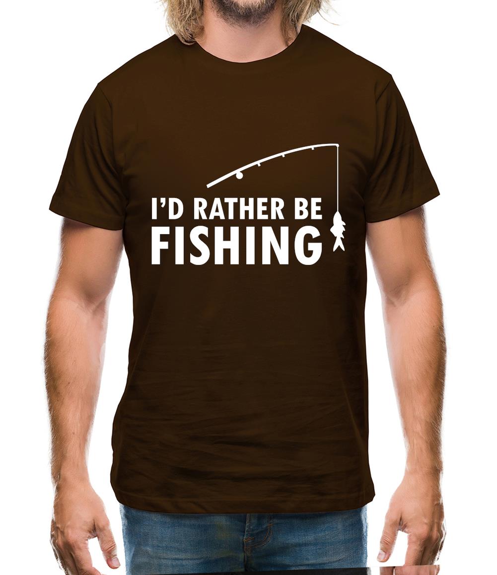 I'd Rather Be Fishing Mens T-Shirt I'd Rather Be Fishing Mens T-Shirt