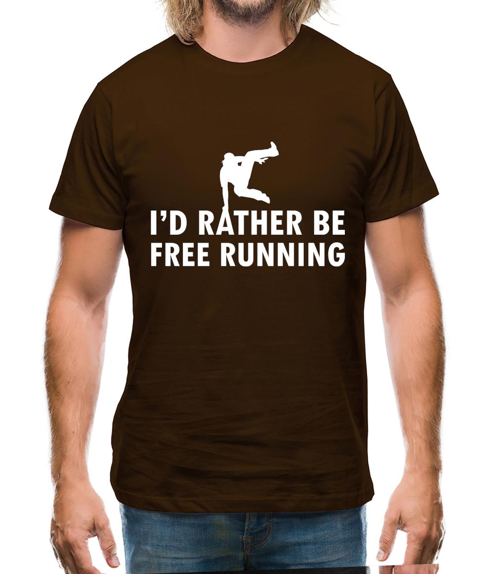 I'd Rather Be Free Rrunning Mens T-Shirt I'd Rather Be Free Rrunning Mens T-Shirt