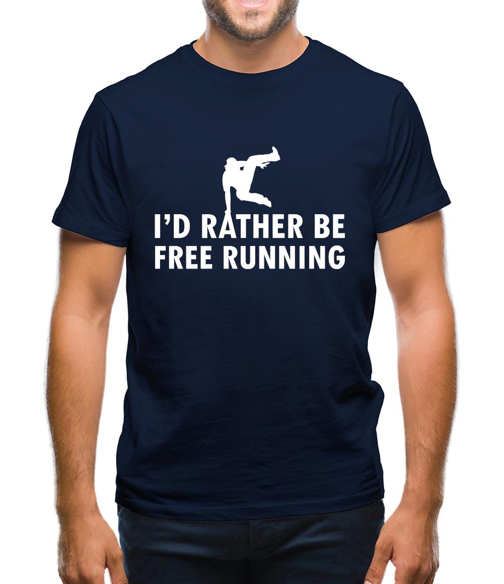 I'd Rather Be Free Rrunning Mens T-Shirt I'd Rather Be Free Rrunning Mens T-Shirt