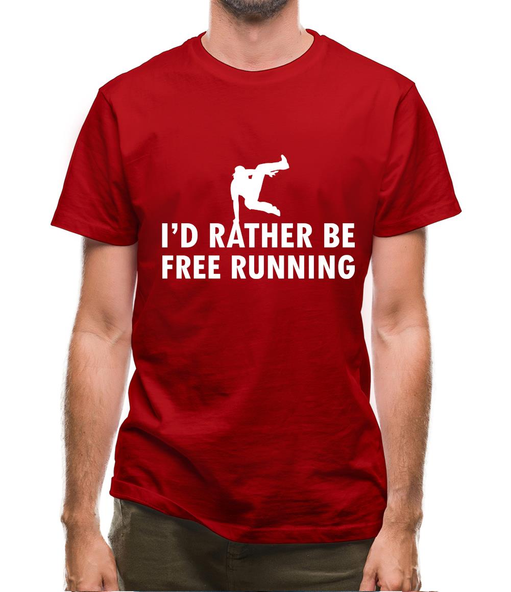 I'd Rather Be Free Rrunning Mens T-Shirt I'd Rather Be Free Rrunning Mens T-Shirt