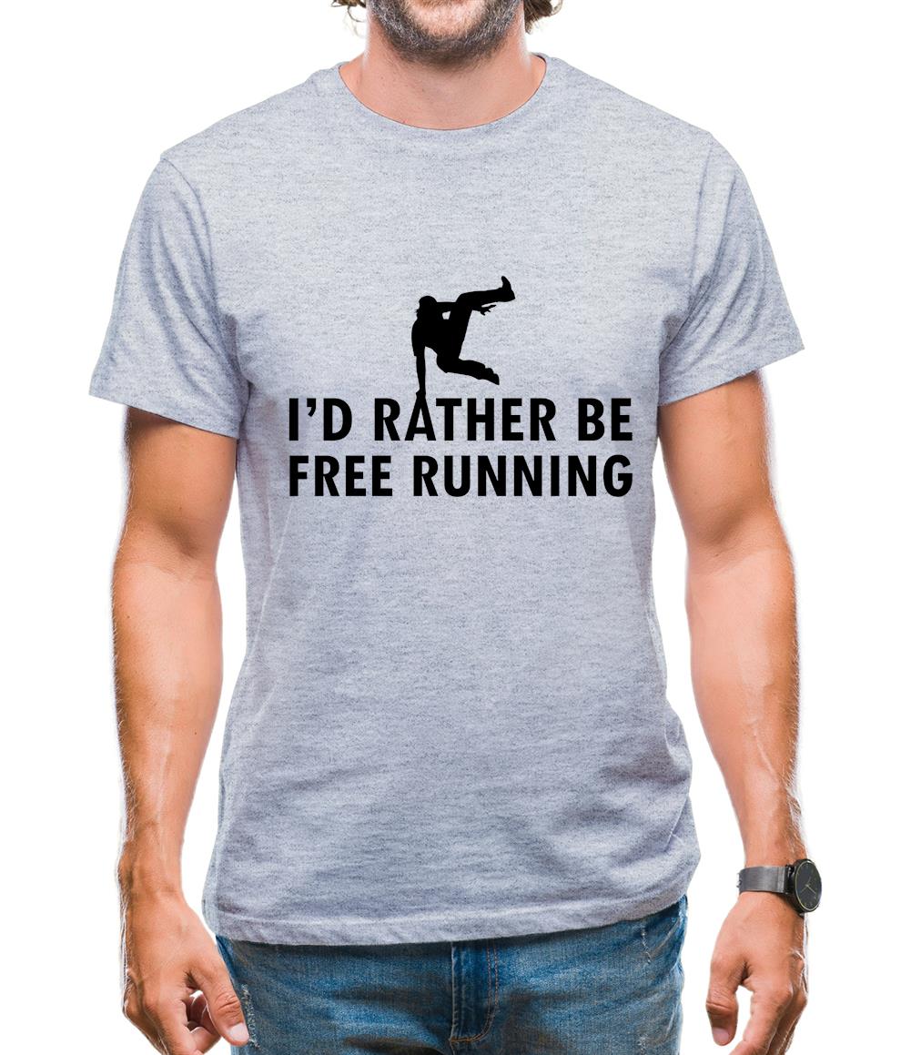 I'd Rather Be Free Rrunning Mens T-Shirt I'd Rather Be Free Rrunning Mens T-Shirt