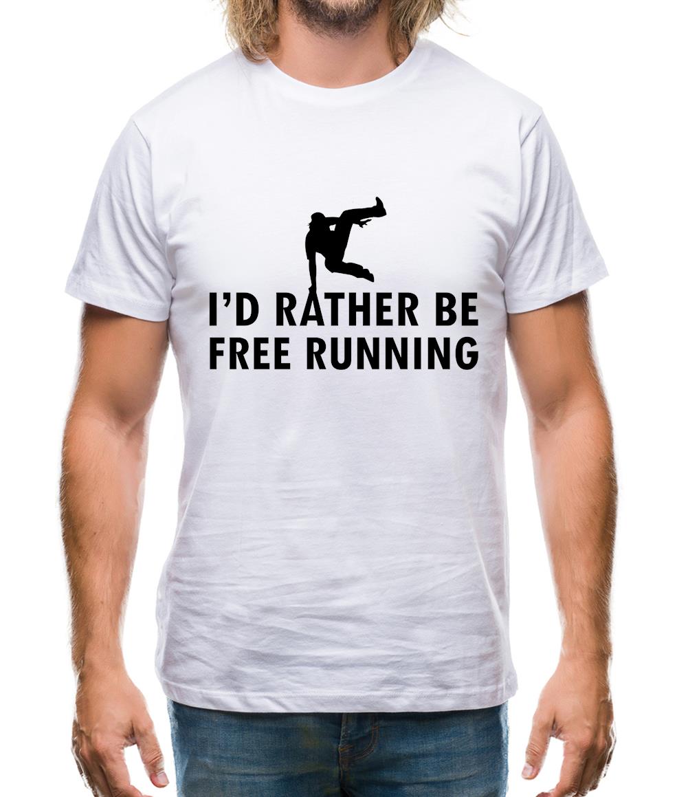 I'd Rather Be Free Rrunning Mens T-Shirt I'd Rather Be Free Rrunning Mens T-Shirt