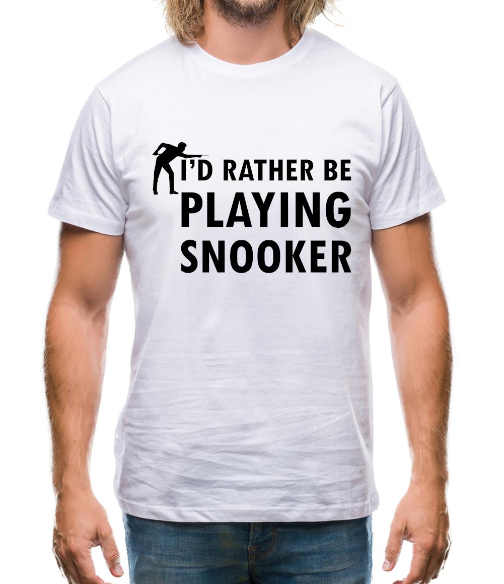 I'd Rather Be Playing Snooker Mens T-Shirt I'd Rather Be Playing Snooker Mens T-Shirt