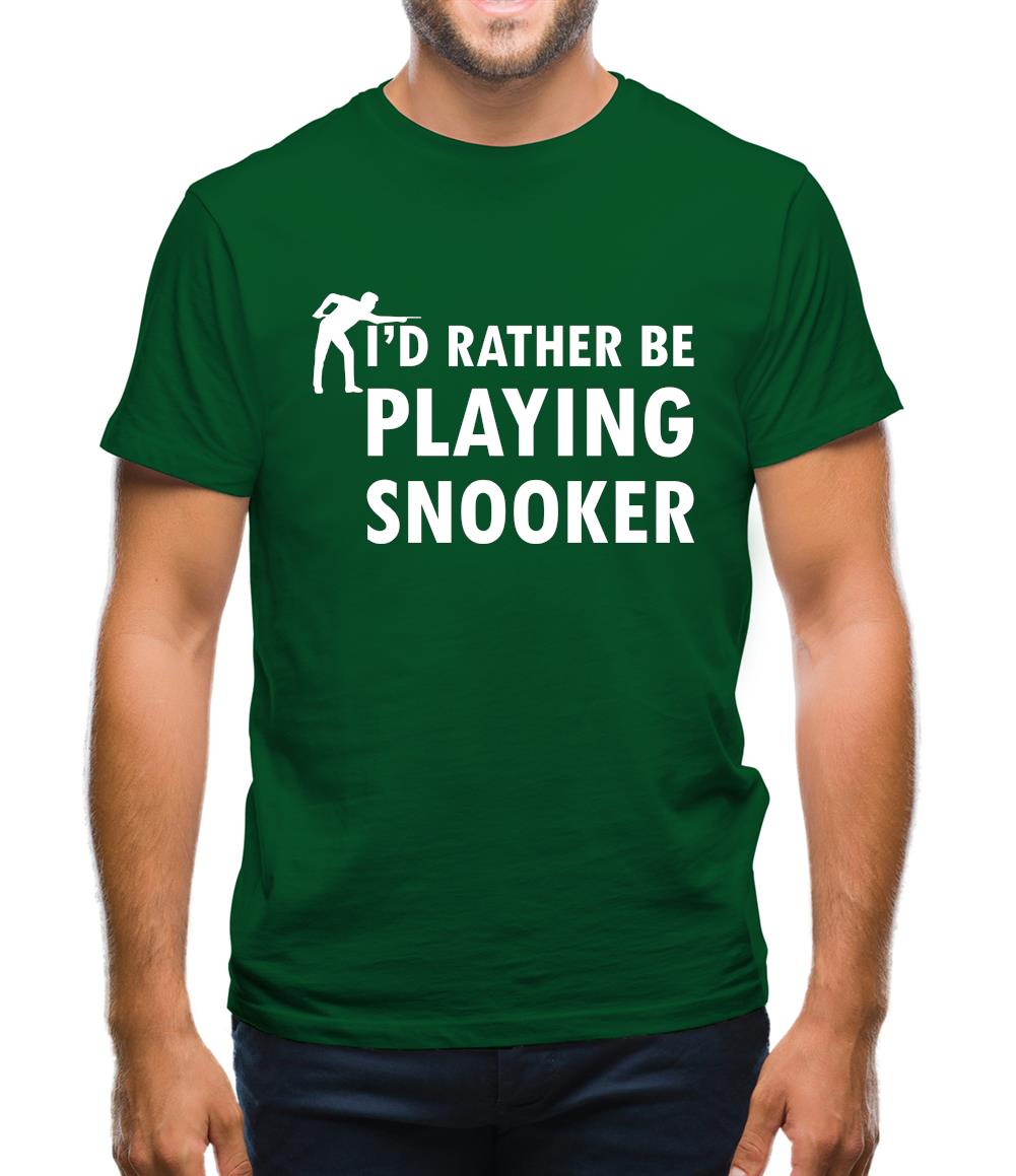 I'd Rather Be Playing Snooker Mens T-Shirt I'd Rather Be Playing Snooker Mens T-Shirt