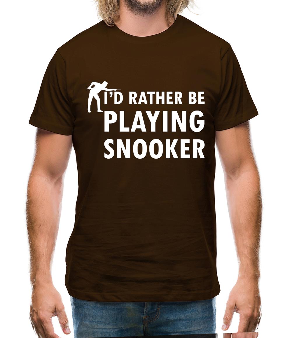 I'd Rather Be Playing Snooker Mens T-Shirt I'd Rather Be Playing Snooker Mens T-Shirt
