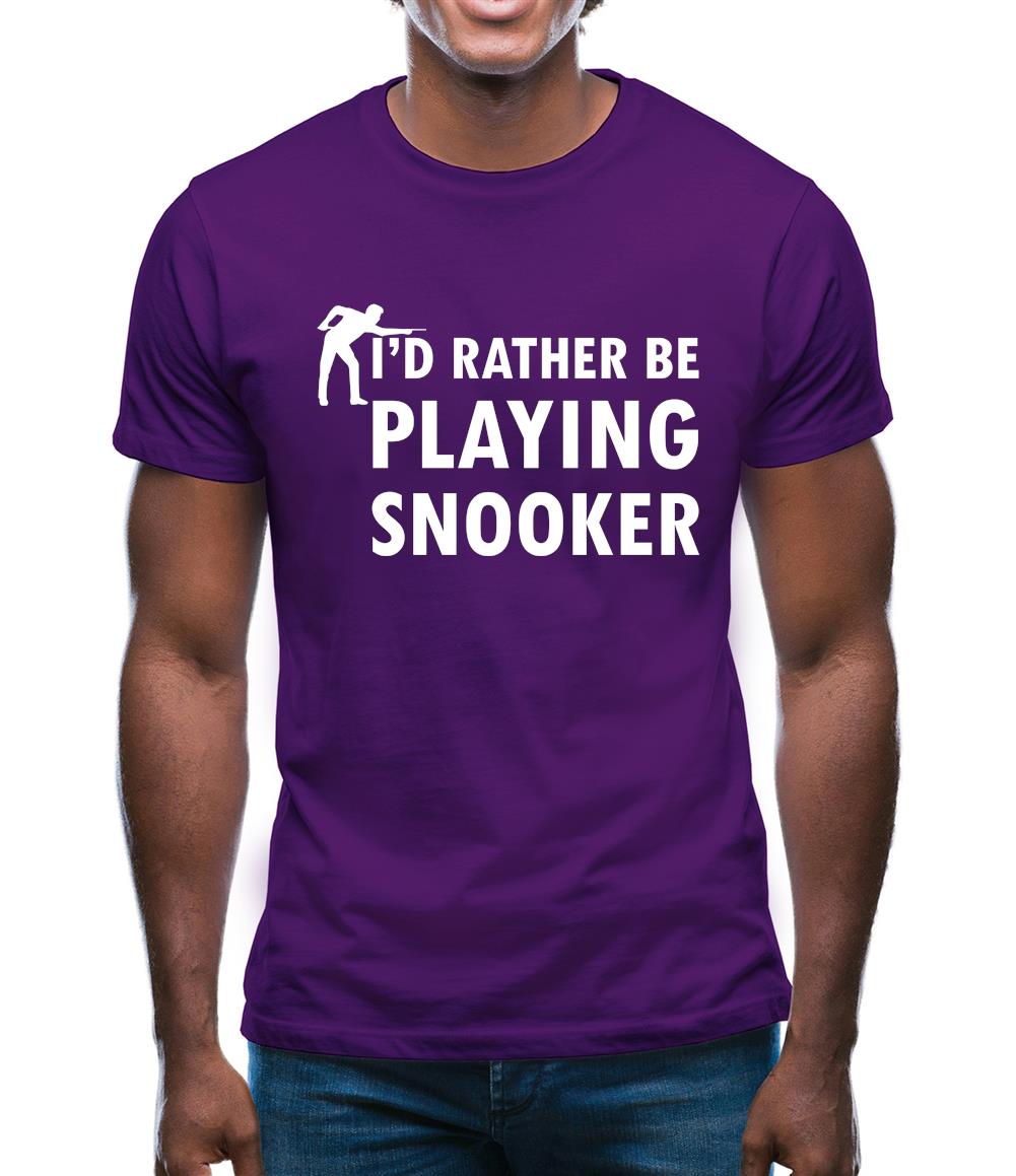 I'd Rather Be Playing Snooker Mens T-Shirt I'd Rather Be Playing Snooker Mens T-Shirt