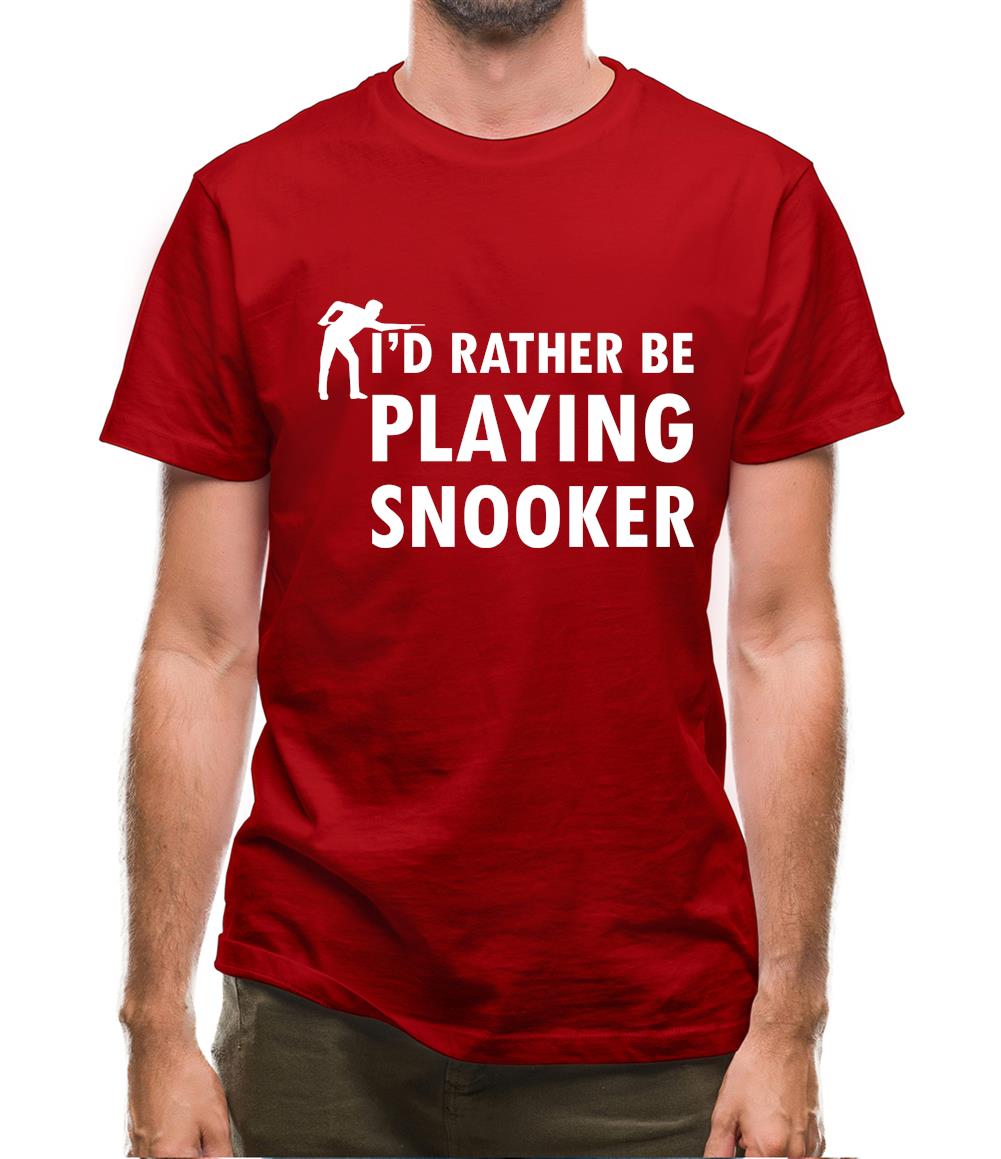 I'd Rather Be Playing Snooker Mens T-Shirt I'd Rather Be Playing Snooker Mens T-Shirt