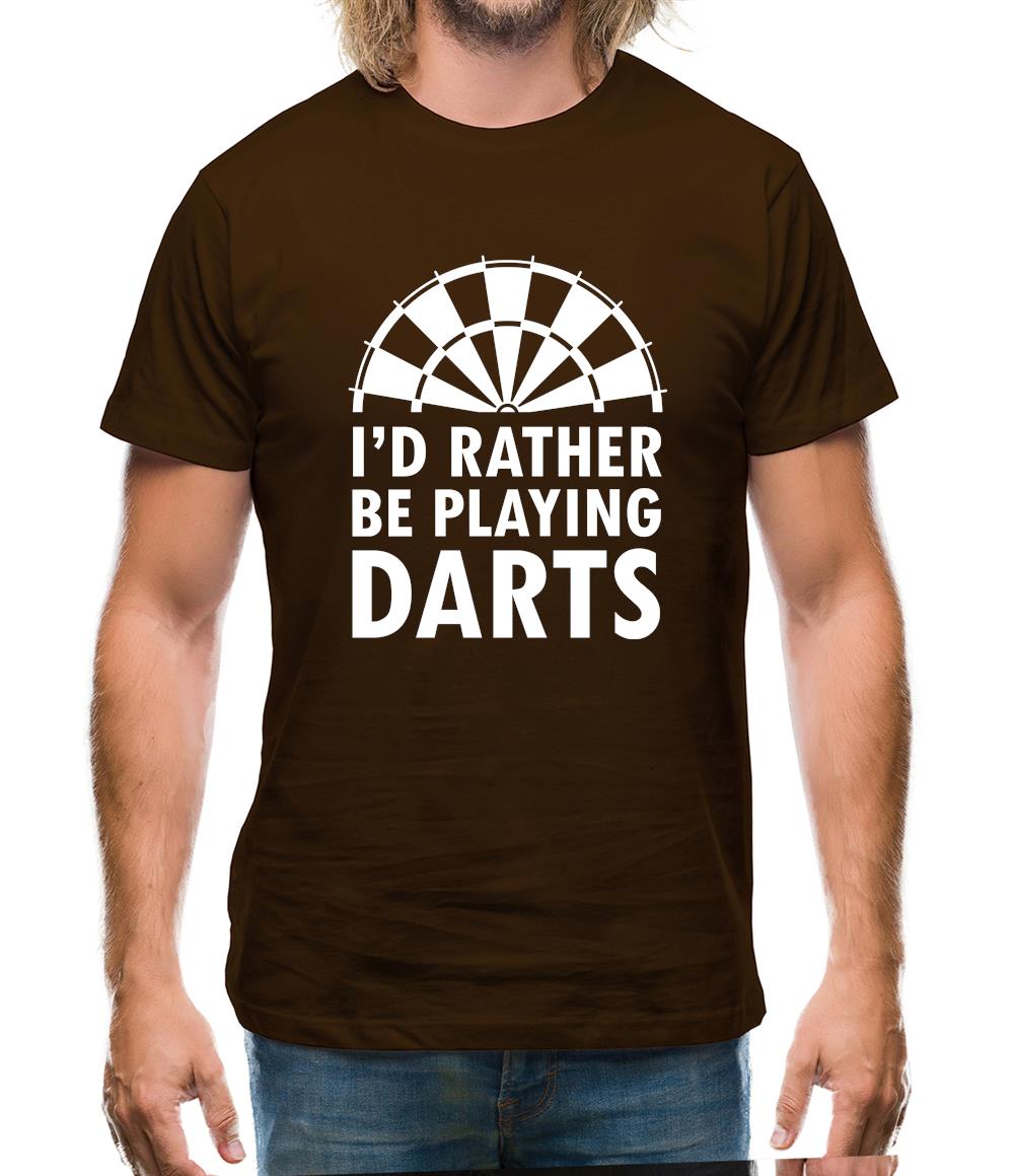 I'd Rather Be Playing Darts Mens T-Shirt I'd Rather Be Playing Darts Mens T-Shirt
