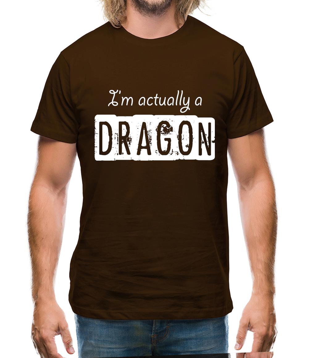 I'm Actually A Dragon Mens T-Shirt I'm Actually A Dragon Mens T-Shirt