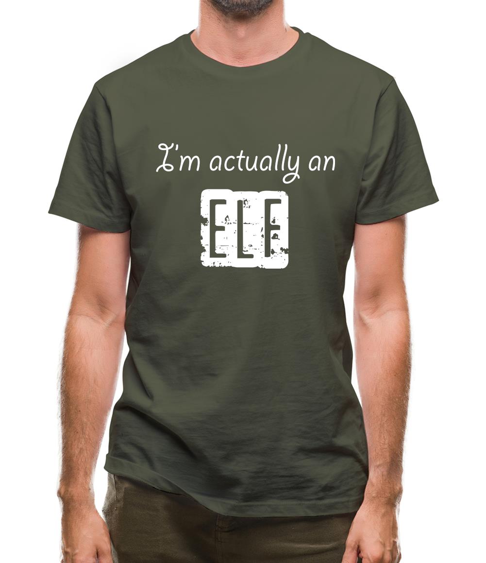 I'm Actually An Elf Mens T-Shirt I'm Actually An Elf Mens T-Shirt
