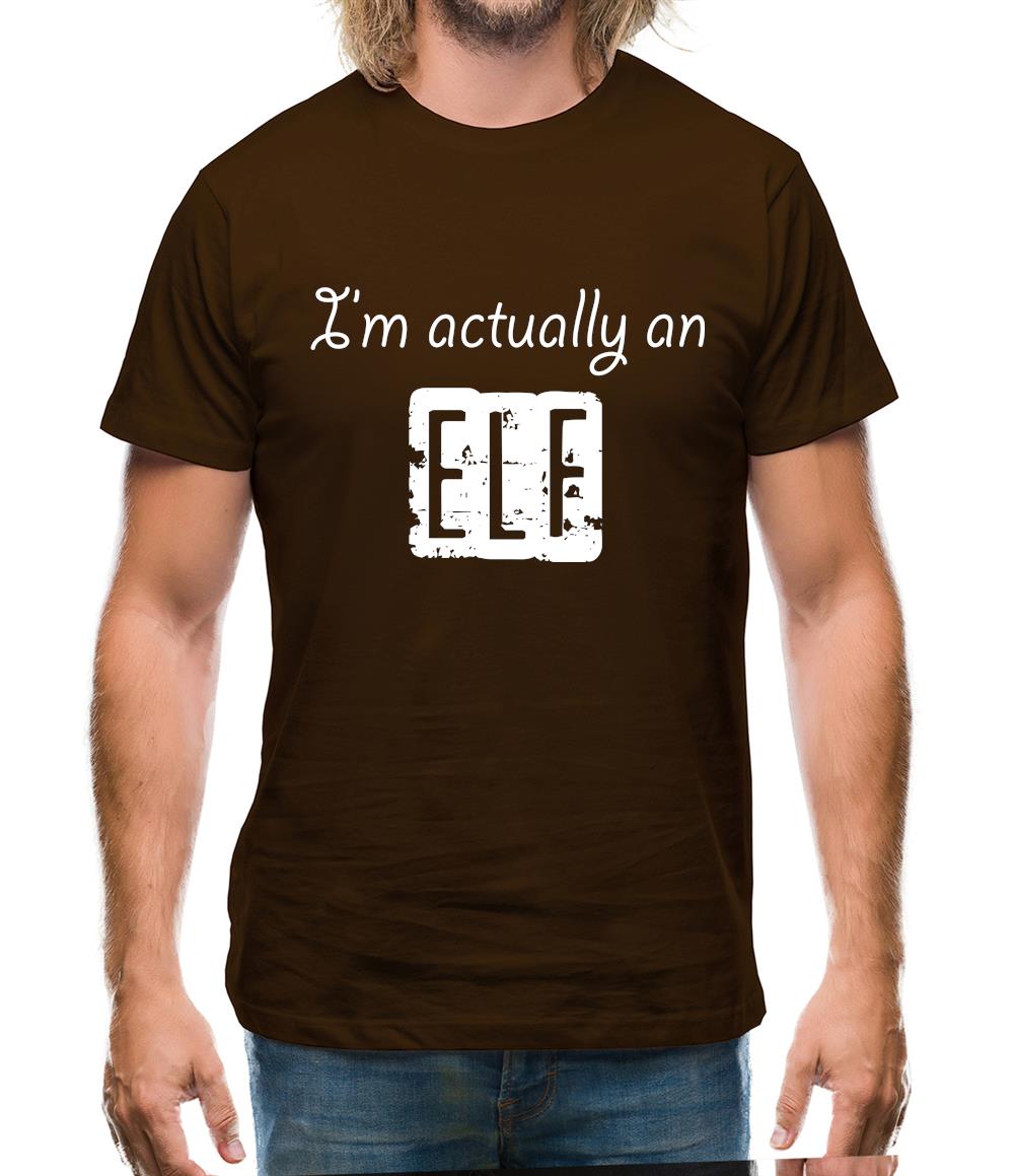 I'm Actually An Elf Mens T-Shirt I'm Actually An Elf Mens T-Shirt