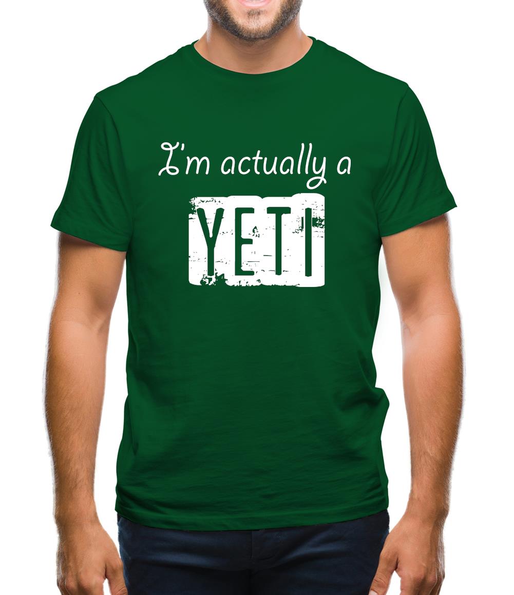 I'm Actually A Yeti Mens T-Shirt I'm Actually A Yeti Mens T-Shirt