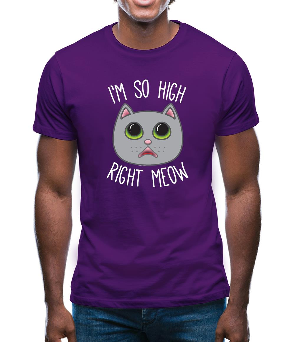 I'm So High Right Meow Mens T-Shirt I'm So High Right Meow Mens T-Shirt