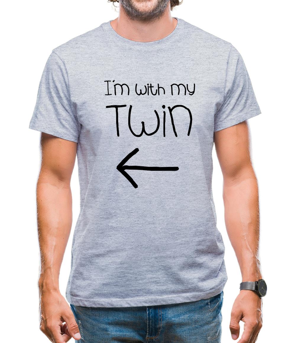 I'm With My Twin ( Left) Mens T-Shirt I'm With My Twin ( Left) Mens T-Shirt