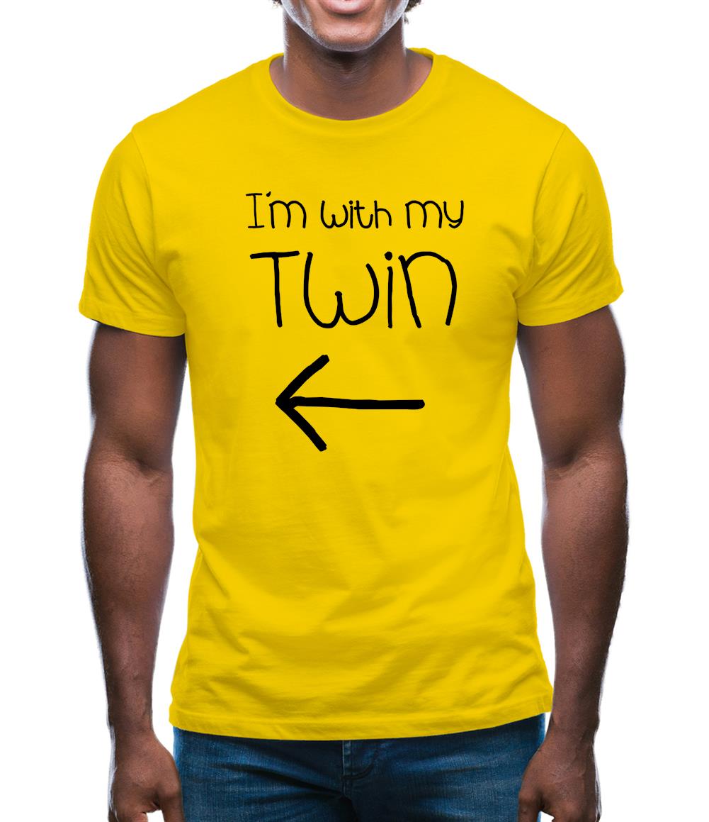 I'm With My Twin ( Left) Mens T-Shirt I'm With My Twin ( Left) Mens T-Shirt