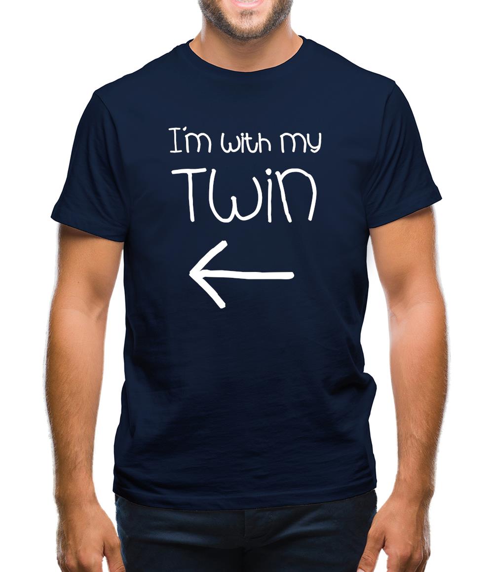 I'm With My Twin ( Left) Mens T-Shirt I'm With My Twin ( Left) Mens T-Shirt