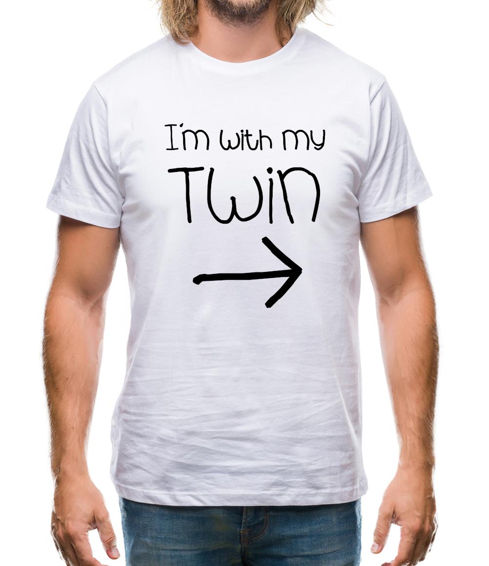 I'm With My Twin (Right) Mens T-Shirt I'm With My Twin (Right) Mens T-Shirt