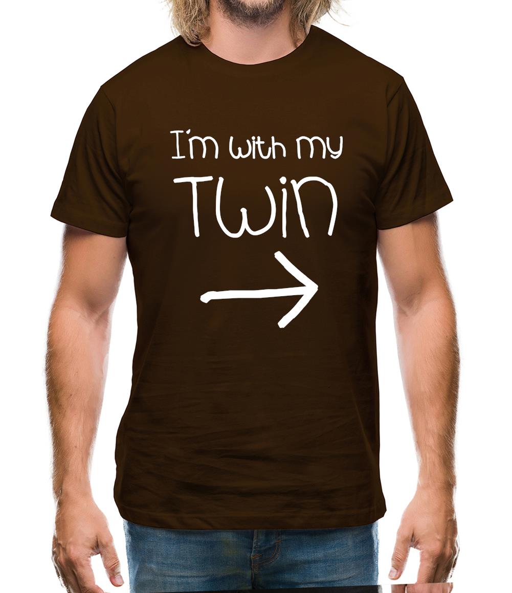 I'm With My Twin (Right) Mens T-Shirt I'm With My Twin (Right) Mens T-Shirt