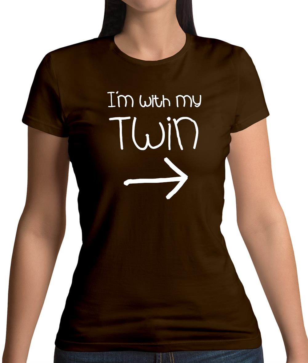 I'm With My Twin (Right) Womens T-Shirt I'm With My Twin (Right) Womens T-Shirt