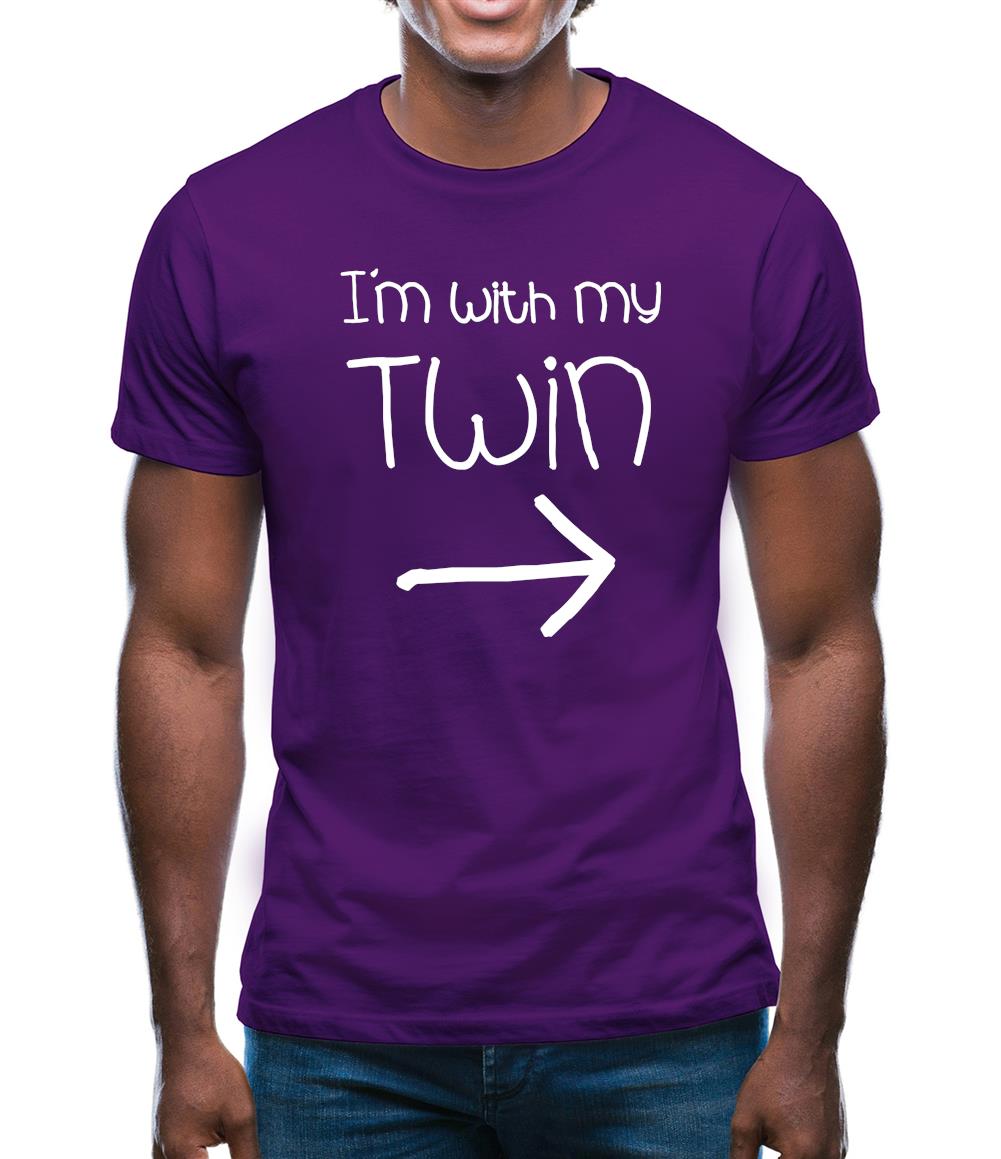 I'm With My Twin (Right) Mens T-Shirt I'm With My Twin (Right) Mens T-Shirt