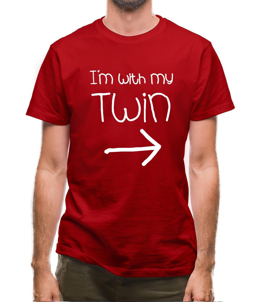 I'm With My Twin (Right) Mens T-Shirt I'm With My Twin (Right) Mens T-Shirt