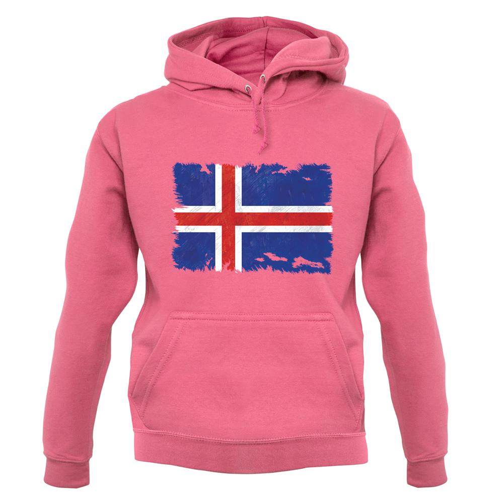 Iceland Grunge Style Flag unisex hoodie Iceland Grunge Style Flag unisex hoodie