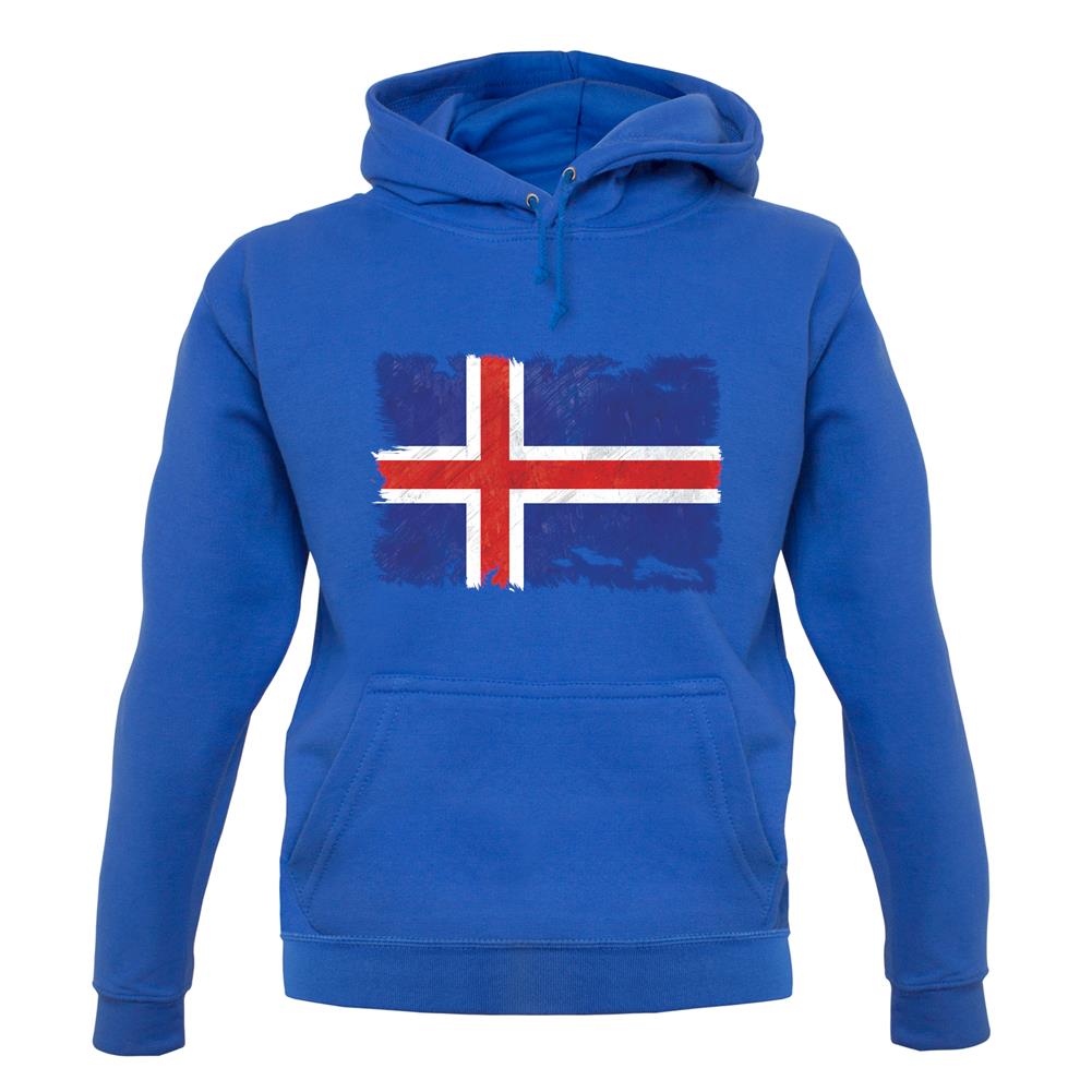 Iceland Grunge Style Flag unisex hoodie Iceland Grunge Style Flag unisex hoodie