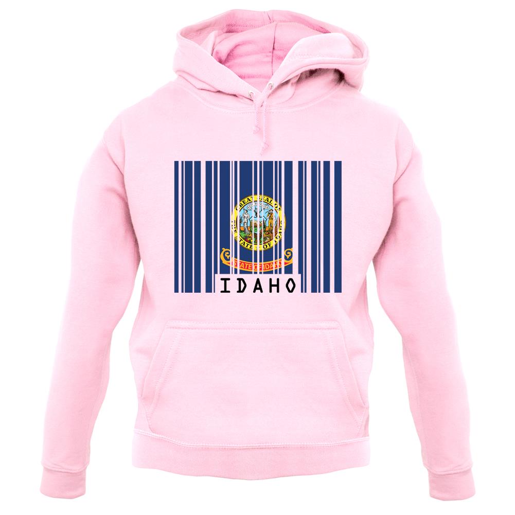 Idaho Barcode Style Flag unisex hoodie Idaho Barcode Style Flag unisex hoodie