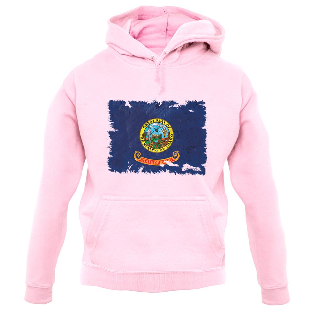 Idaho Grunge Style Flag unisex hoodie Idaho Grunge Style Flag unisex hoodie