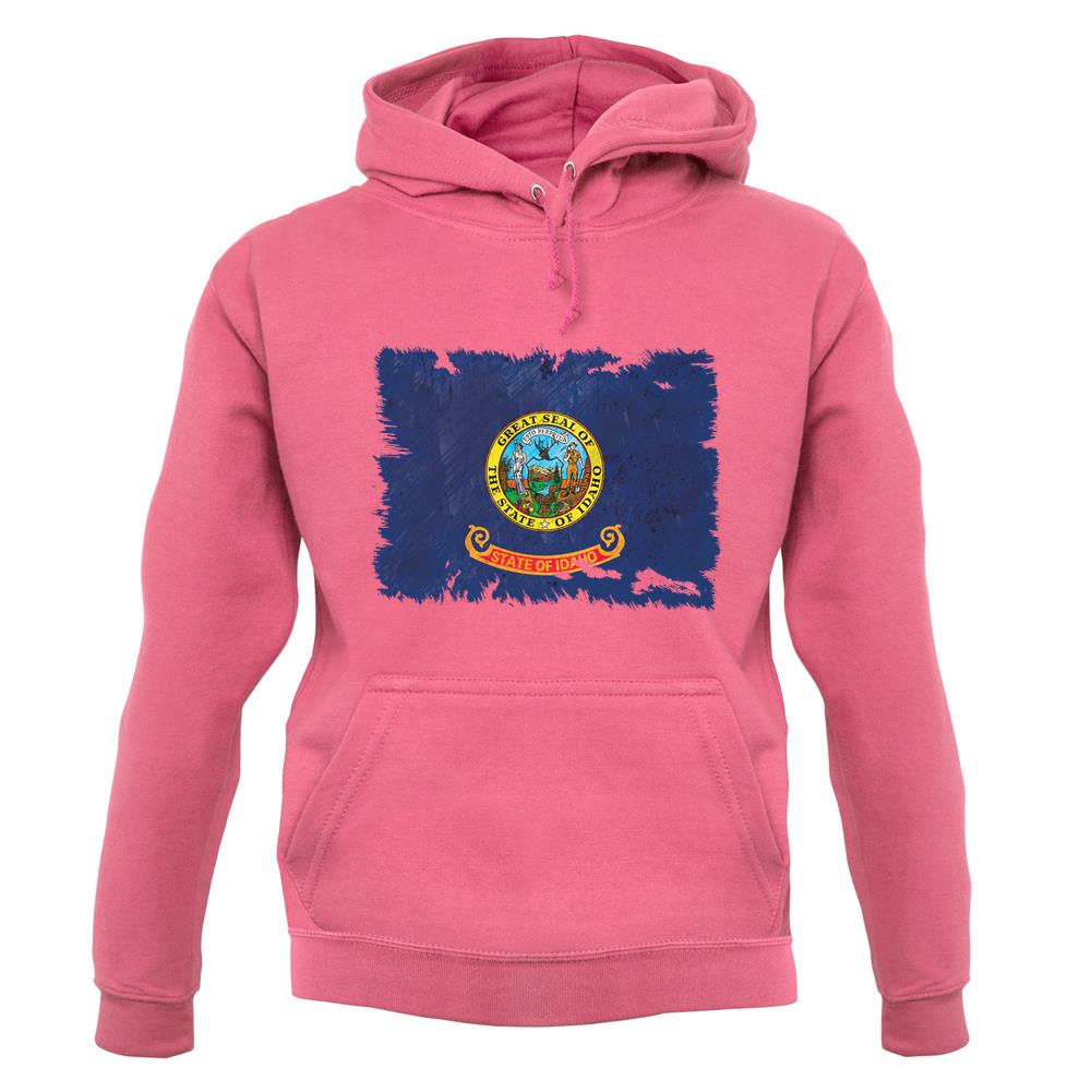 Idaho Grunge Style Flag unisex hoodie Idaho Grunge Style Flag unisex hoodie