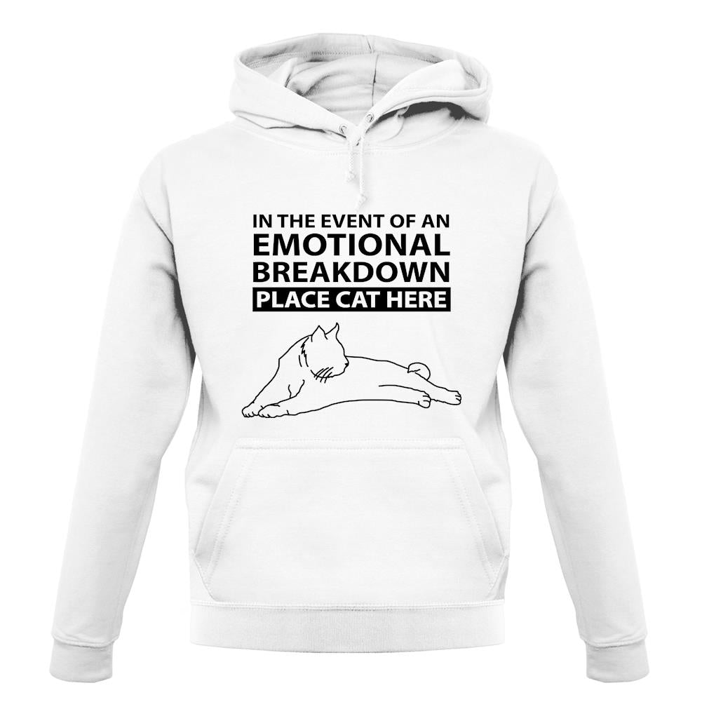 Emotional Breadown Place Cat Here unisex hoodie Emotional Breadown Place Cat Here unisex hoodie