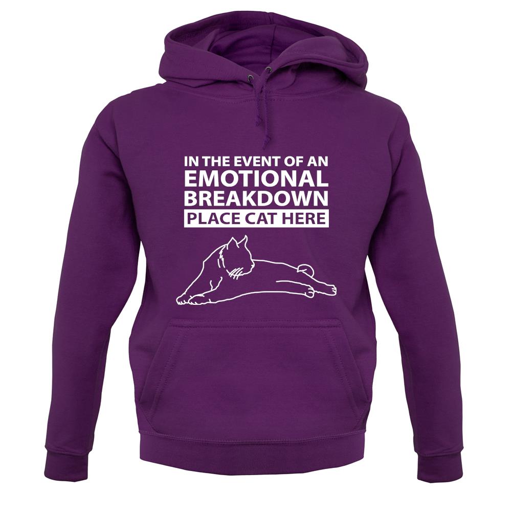 Emotional Breadown Place Cat Here unisex hoodie Emotional Breadown Place Cat Here unisex hoodie