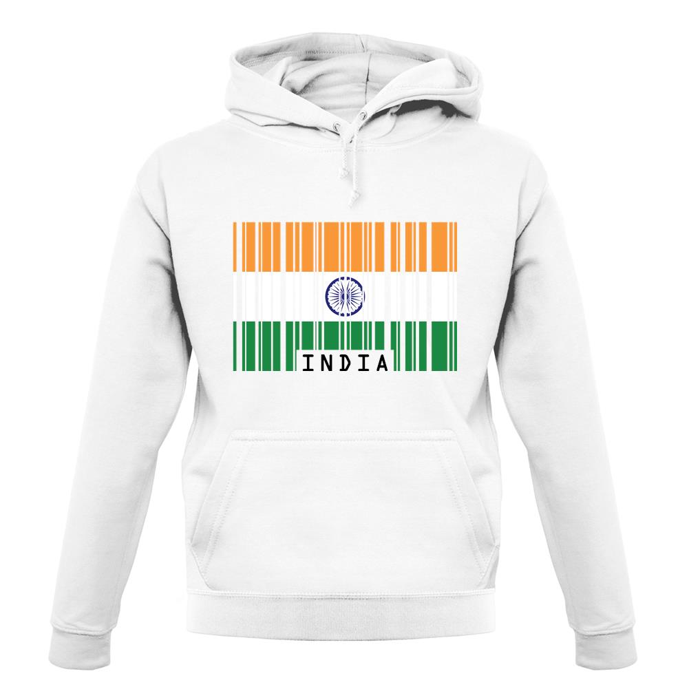 India Barcode Style Flag unisex hoodie India Barcode Style Flag unisex hoodie