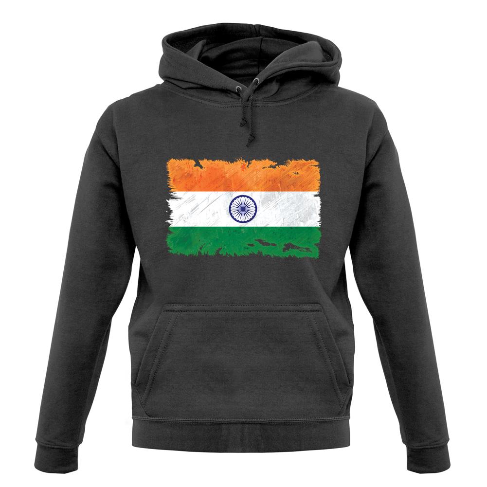 India Grunge Style Flag unisex hoodie India Grunge Style Flag unisex hoodie