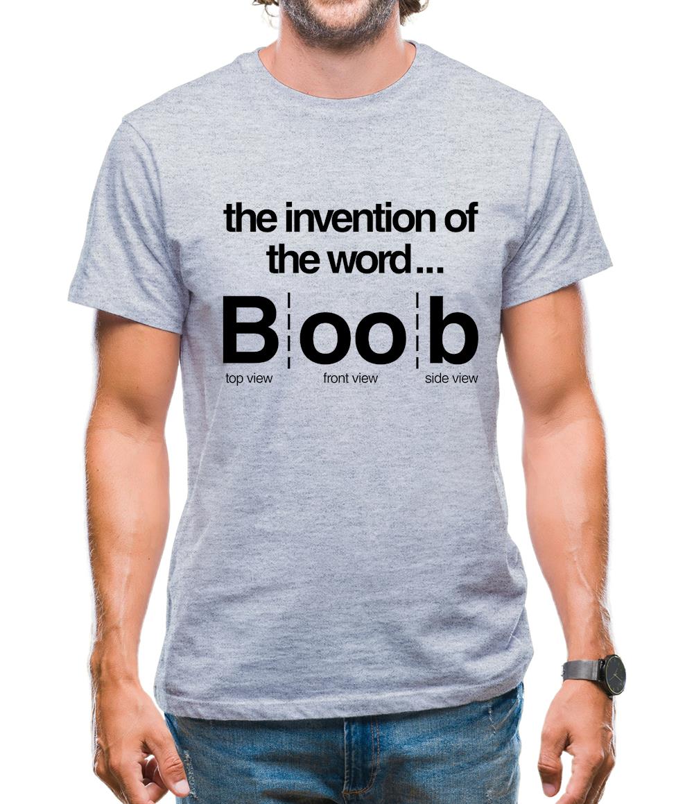 Invention Of Boob Mens T-Shirt Invention Of Boob Mens T-Shirt