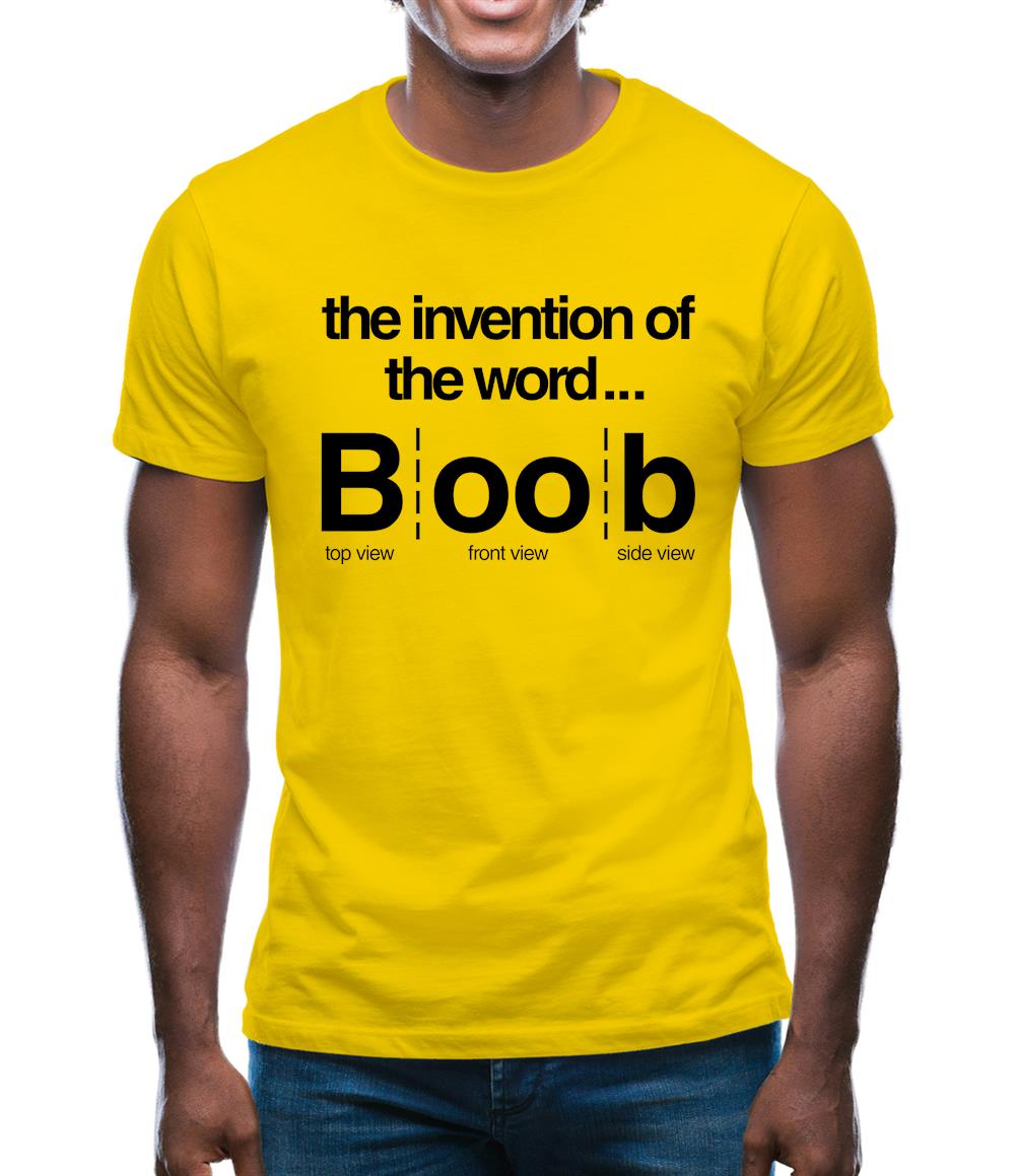 Invention Of Boob Mens T-Shirt Invention Of Boob Mens T-Shirt
