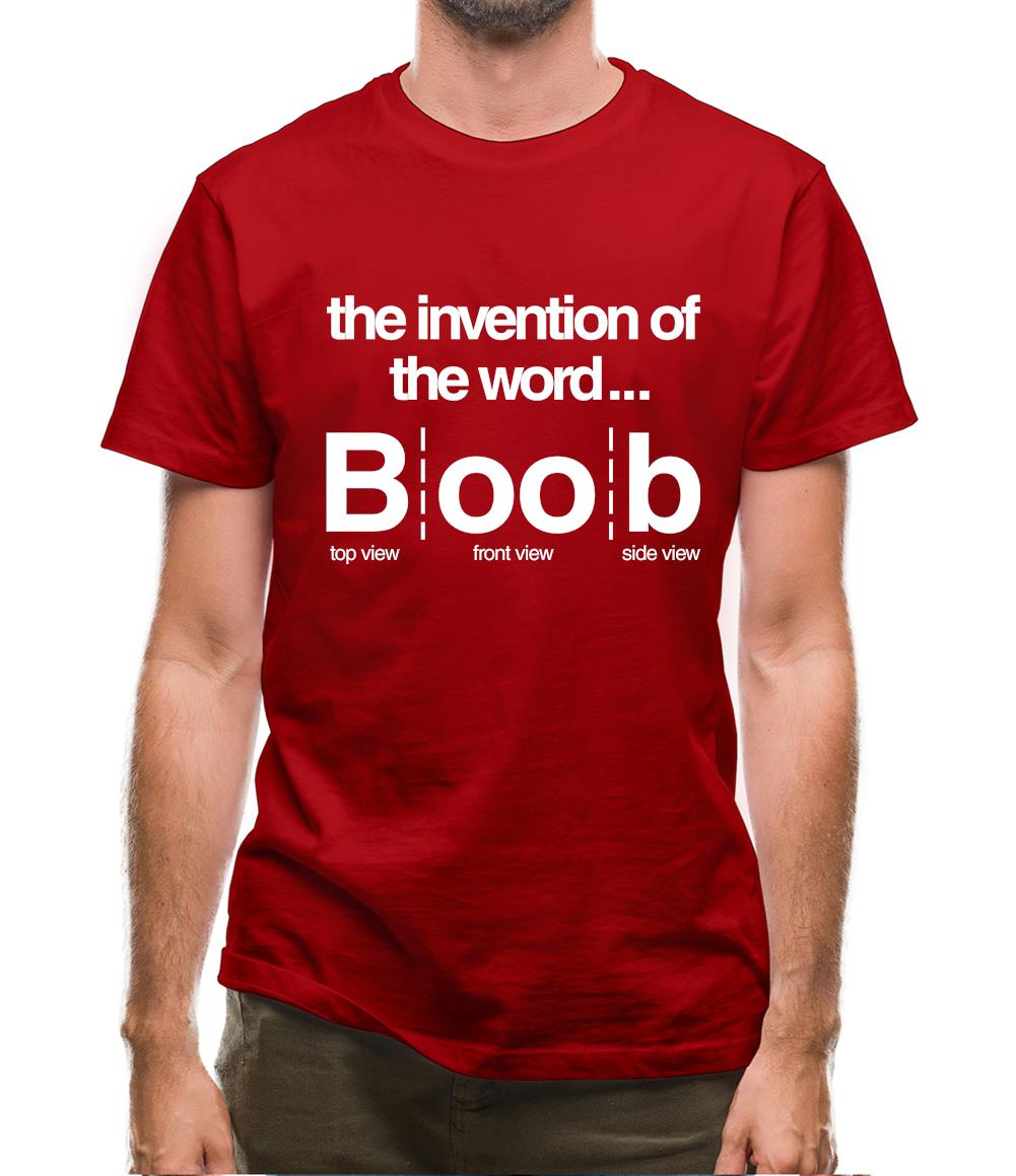 Invention Of Boob Mens T-Shirt Invention Of Boob Mens T-Shirt