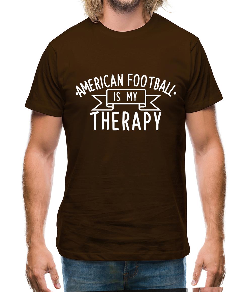 Americanfootball Is My Therapy Mens T-Shirt Americanfootball Is My Therapy Mens T-Shirt
