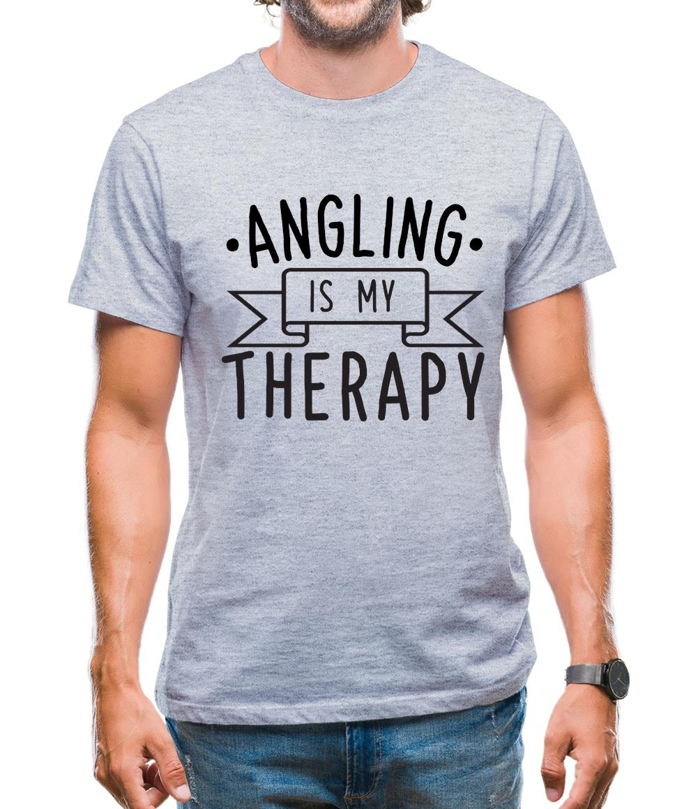 Angling Is My Therapy Mens T-Shirt Angling Is My Therapy Mens T-Shirt