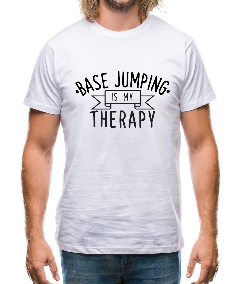 Basejumping Is My Therapy Mens T-Shirt Basejumping Is My Therapy Mens T-Shirt