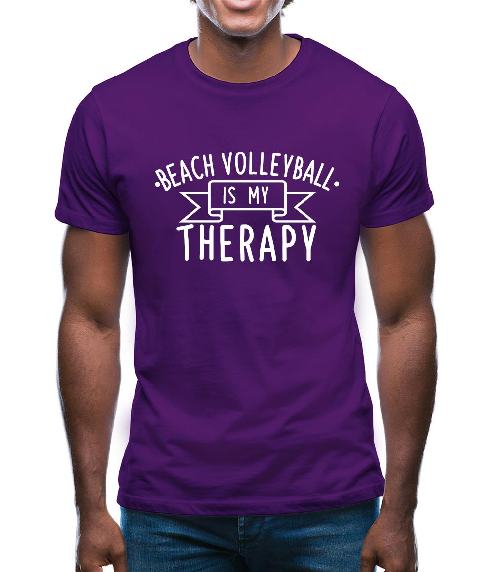 Beachvolleyball Is My Therapy Mens T-Shirt Beachvolleyball Is My Therapy Mens T-Shirt