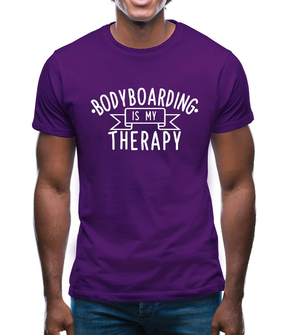 Bodyboarding Is My Therapy Mens T-Shirt Bodyboarding Is My Therapy Mens T-Shirt