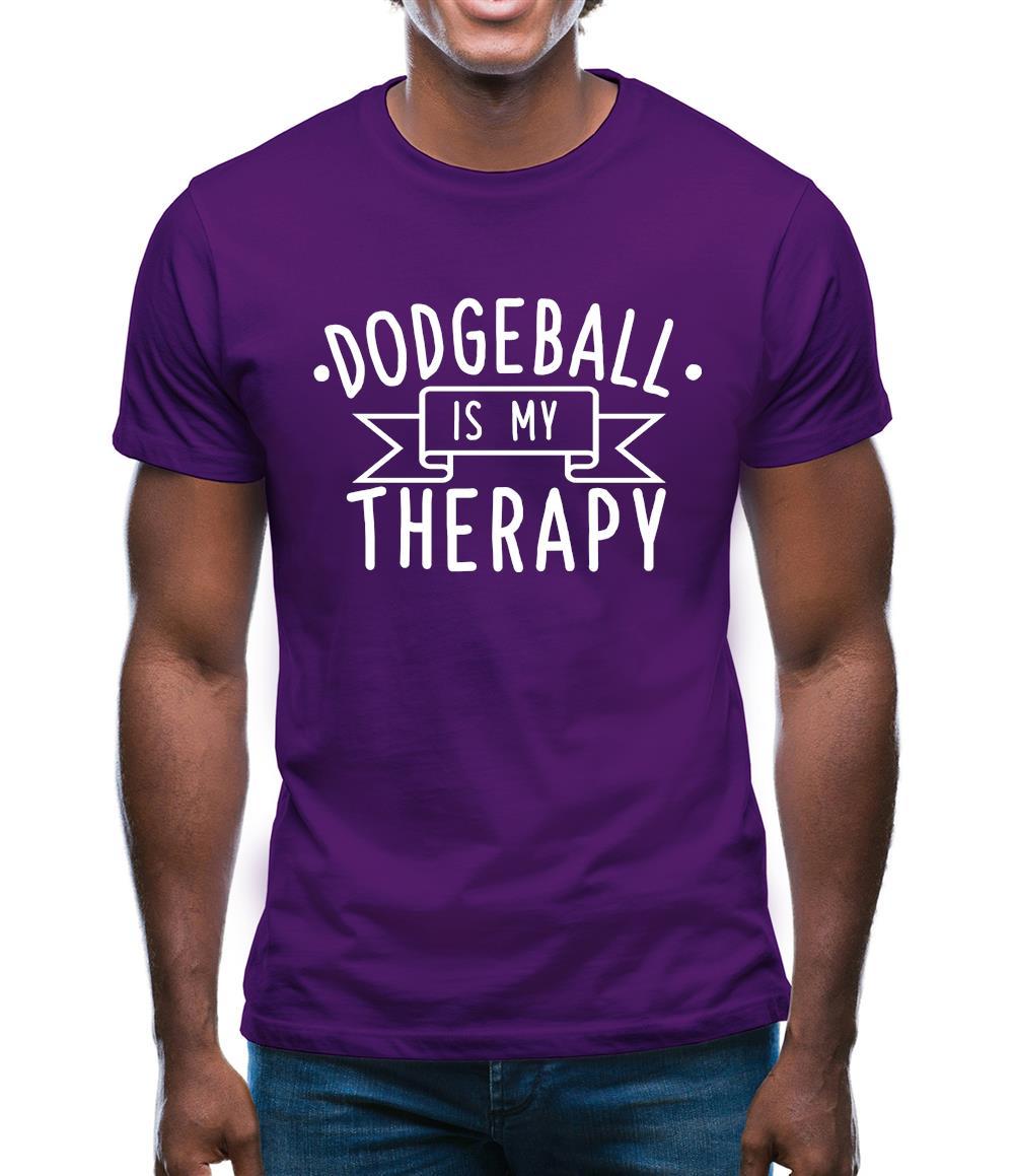 Dodgeball Is My Therapy Mens T-Shirt Dodgeball Is My Therapy Mens T-Shirt